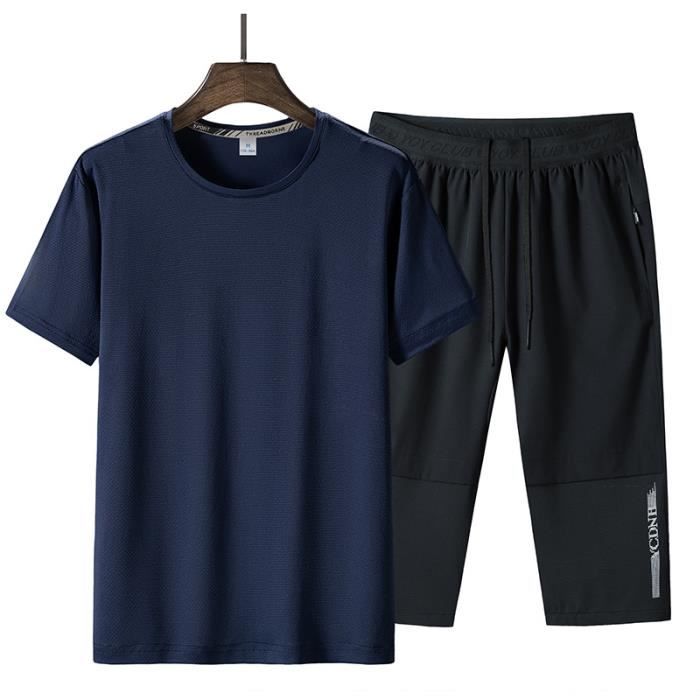 Ensemble de Vetement de Sport Homme Marque Modele Leger Respirante Taille elastique