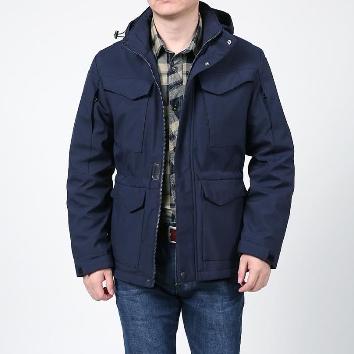 Parka homme imperméable avec capuche best sale