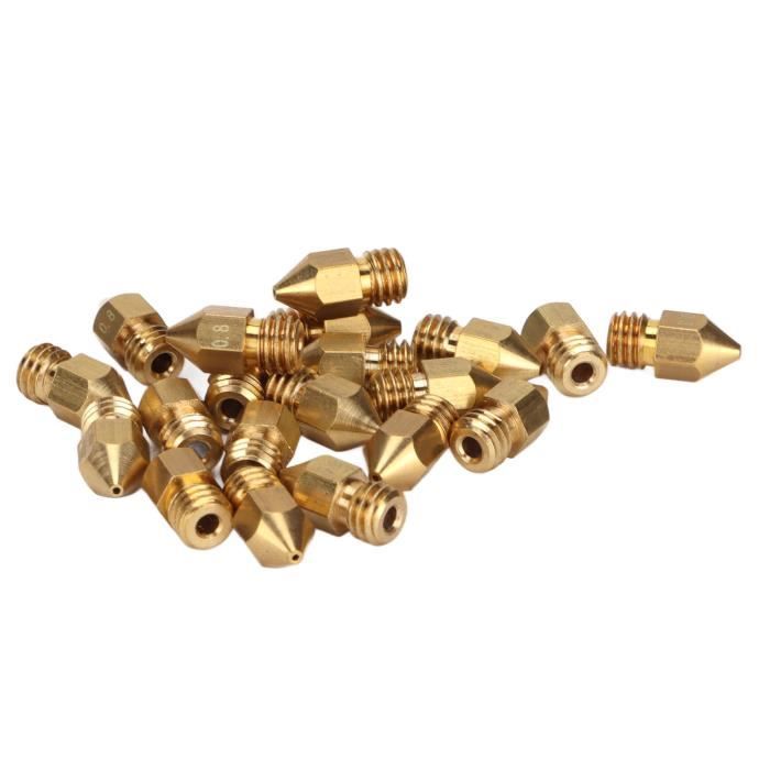 TMISHION Buse Rubis Buse MK8 Ruby 0,4 Mm Compatible Avec Les Accessoires D'imprimante 3D PETG
