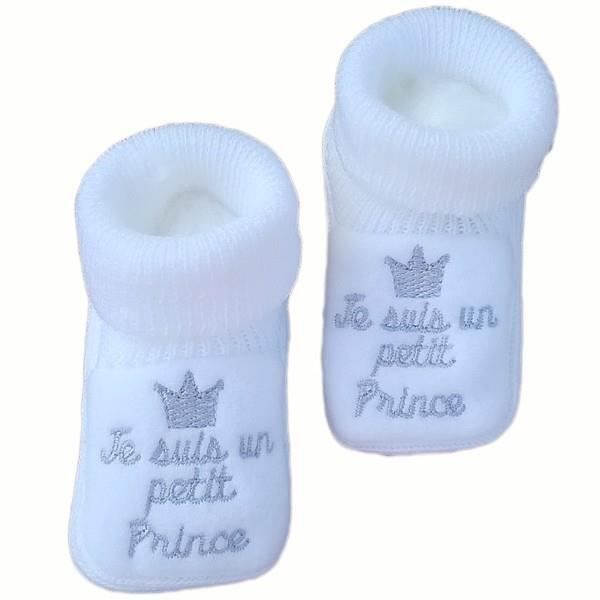 Chaussons Petit Prince Blanc Cdiscount Puericulture Eveil Bebe