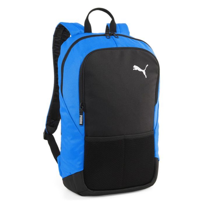 PUMA Sac à dos sport noir bleu pour femme et homme - TeamGoal Backpack Ignite Blue - Puma Black 252918