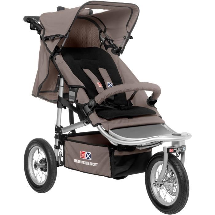 RED CASTLE Pousette 3 roues tout terrain Shop n Jogg disc II Taupe