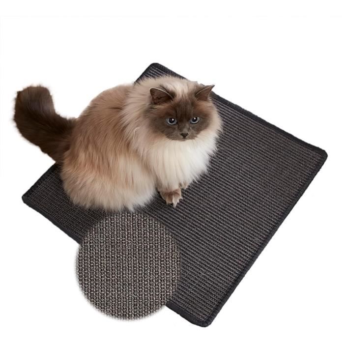 Tapis Griffoir Pour Chats - Tapis Griffoir Sisal - Tapis Sisal Naturel Robuste - Tapis 100% Sisal - Couleur : Naturel 60 X 80 Cm