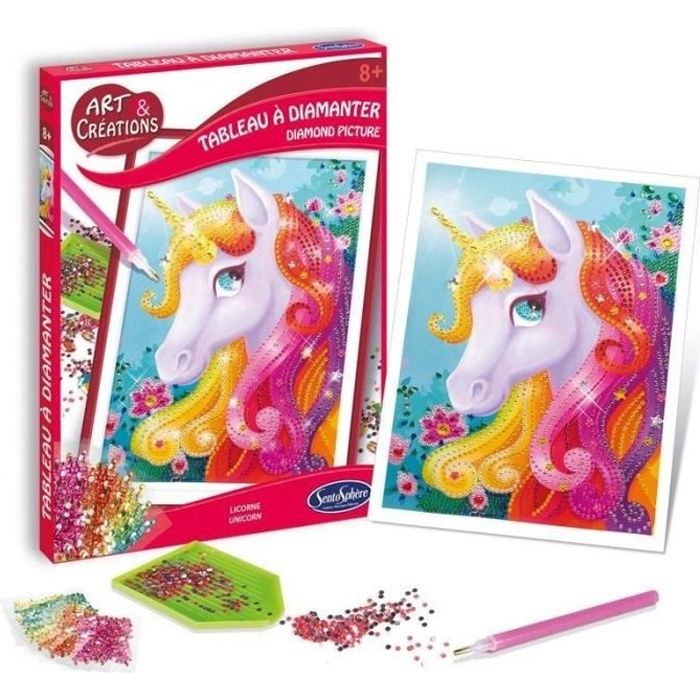 SENTOSPHERE - Licorne - Tableau à diamanter - (.) - Beaux
