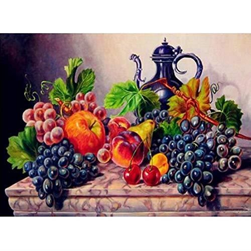 DIY Broderie Diamant Nature Morte, Fruit, Plein Forage Peinture De Diamant  Strass Au Point De Croix,Diamant 3D Décoration De M@M83 - Achat / Vente  tableau - toile - Cdiscount
