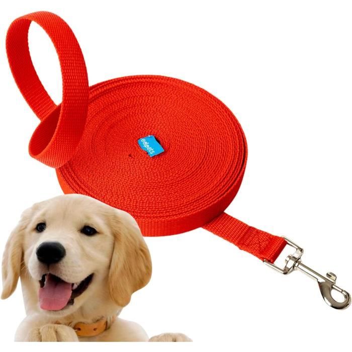 Comparer les prix de Edipets, Longe pour Chien, Laisse Chiens, 1.5m - 3m - 5m - 10m - 15m, pour Chien de Petites à Grandes Taille (5 M, Rouge)473