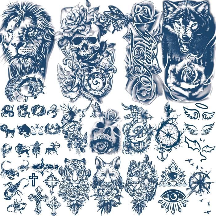 Tatouages Pour Bougies Baptême & Communion - 5 Feuilles Autocollantes Motifs Religieux, DIY - 10