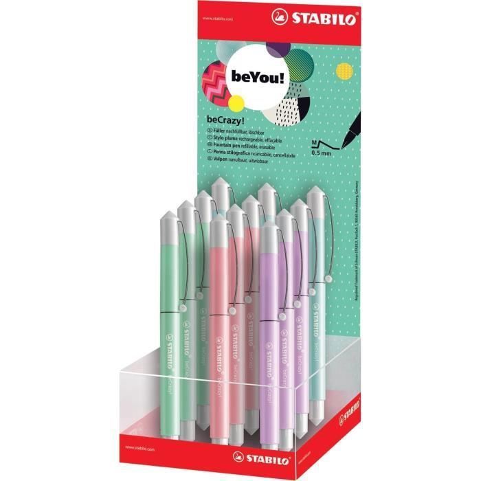 ✓ Stabilo Power Pack de 18 stylos de couleur - Pointe moyenne 2 mm - Encre  lavable - Capuchon ventilé - Couleur en stock - 123CONSOMMABLES