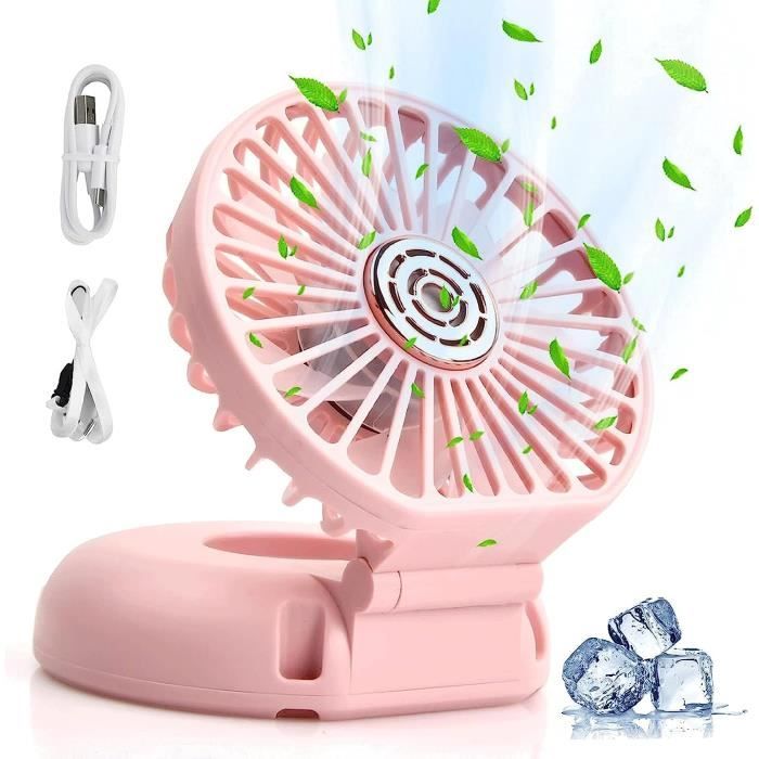 ZJCHAO Ventilateur portable Ventilateur portatif USB chargeant le mini