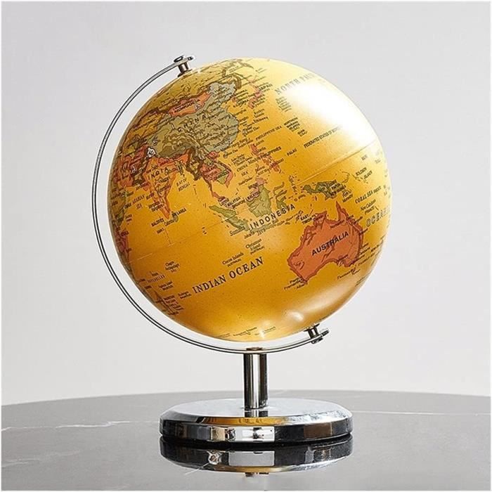 Globe Terrestre Gonflable 40 Cm (16 Pouces) - Éducatif Pour Enfants - Noms Des Pays Et Grandes Villes - PVC Bleu