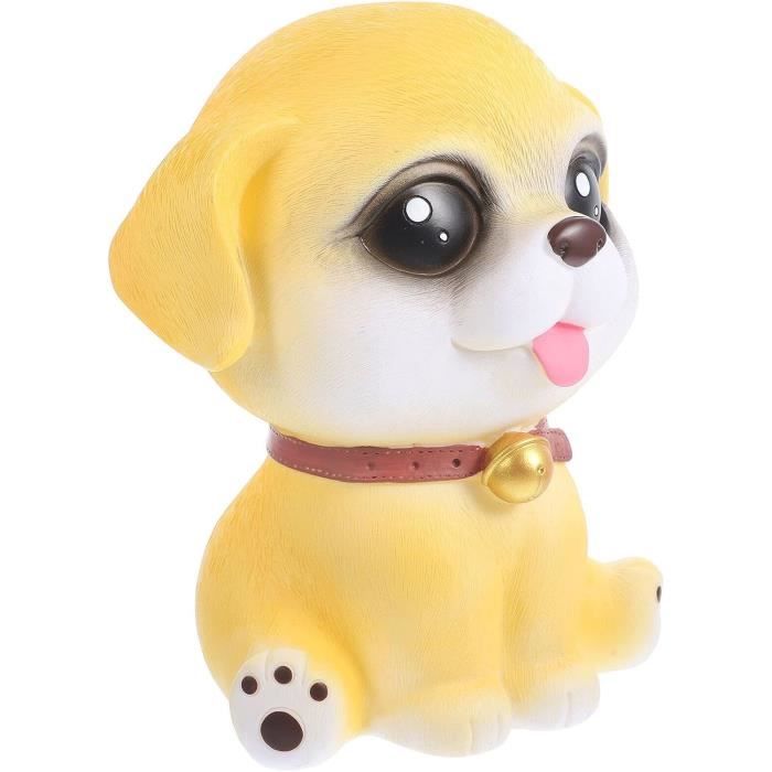 Tirelire En Forme De Chien En Plastique Dur - 25 Cm De Haut - Décoration Vintage Occasion