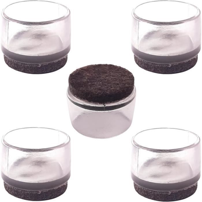 GleitGut Patins De Meubles 50 X 50 Mm Lot De 4 Patins Carrés Patin