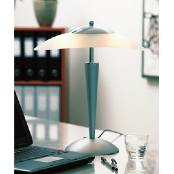 Lampe de bureau - UNiLUX - CRISTAL - Argent - Métal - LED - Contemporain