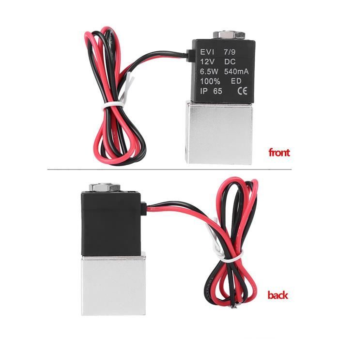 Vérin Pneumatique Électrovanne 1/4" DC12V 24V AC110V 220V - 2 Voies Normalement Fermée