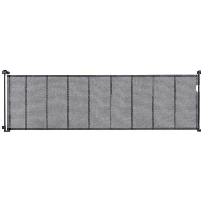 Comparer les prix de Barrière de sécurité chien - VEVOR - 2950 x 870 x 120 mm,Noir,pour Enfants Chiens Chats Couloir Escalier Salon