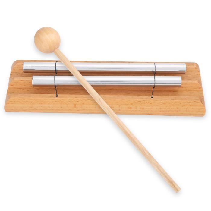 la méditation l'éducation musicale précoce Carillon avec sac de rangement et maillet en bois carillon à main unique pour le yoga 