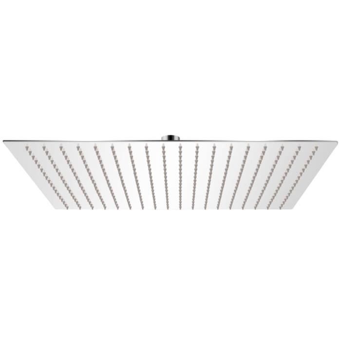 VidaXL Tête carré inox 50 cm - vue 2