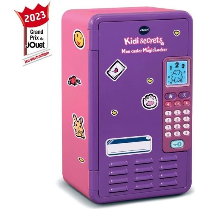 Casier MagicLocker VTECH KidiSecrets rose - 6-12 ans - Code secret à 6 chiffres