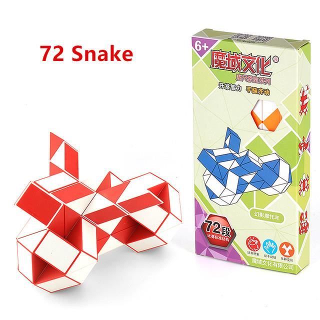 24 Pièces Jouets Serpent Magique Et Toupies En Bois - Jeu De Réflexion Et Créativité Pour Enfants - Cadeau - 4