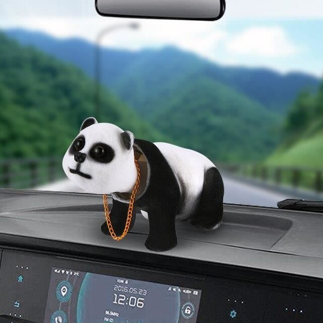 KIT D'AMENAGEMENT INTERIEUR,--Tableau de bord intérieur de voiture,  décoration de Panda mignon, poupée'intérieur Auto, jouets, Simul -  Cdiscount Auto