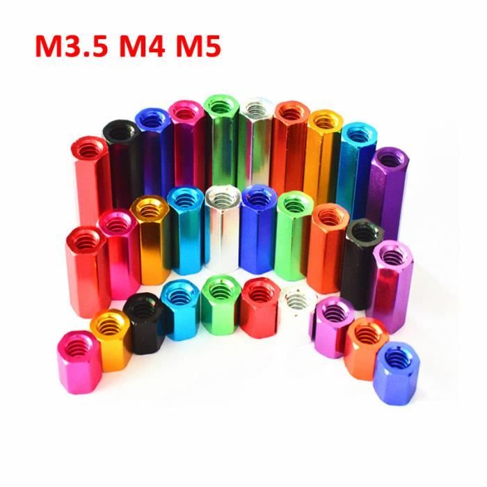 Vis Hexagonale M3 M4-M6 En Aluminium 6061, Tête Lentille, Parfaite Pour Le Bricolage Et La Réparation
