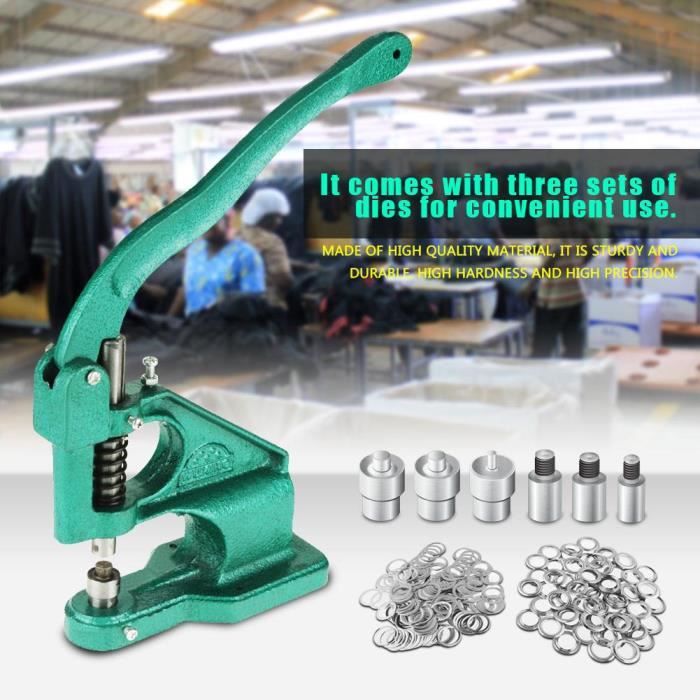 Machine A Oeillets Avec Presse A Main 1pc Avec 3 Matrices Outil De Presse A œillets 1500pc Achat Vente Oeilleton De Visee Cdiscount