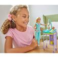 Poupées mannequins et accessoires Barbie Métiers coffret poupée Pédiatre blonde avec cabinet médical, deux bébés et acce 258636-1