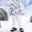 TD® Ensemble de combinaison de ski pour enfants hiver coupe-vent éclaboussures d'eau chaud vêtements de ski épaissi taille:L-1