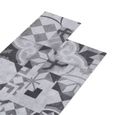 Planches de plancher PVC autoadhésif gris - VIDAXL - 5,02 m² - résistantes à l'eau et antidérapantes-1