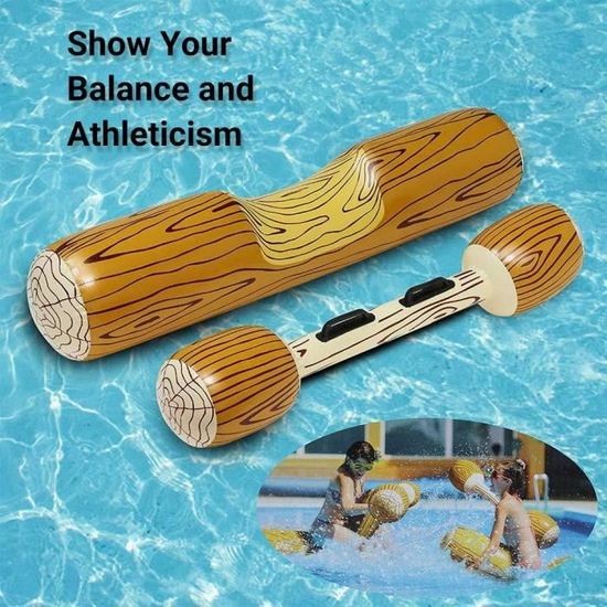 Jouet Piscine PVC 2 Jouets Flottants Géants - Bâtons De Combat Pour Piscine Flotteur Adulte Enfant