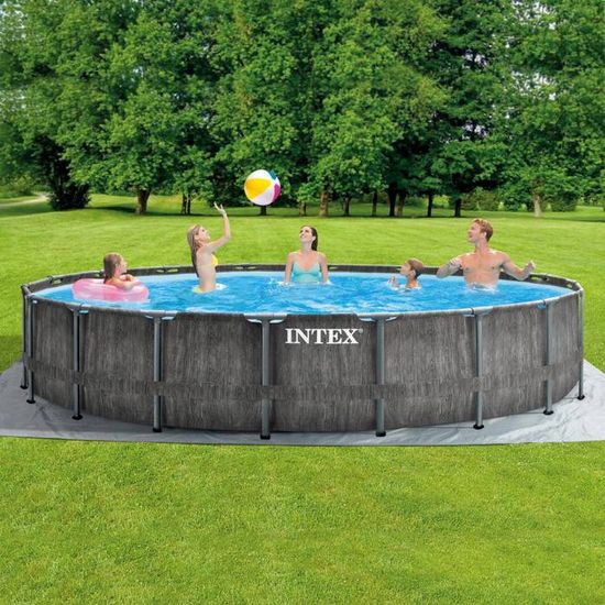 intex kit piscine tubulaire baltik o 5 49 x h 1 22m cdiscount jardin