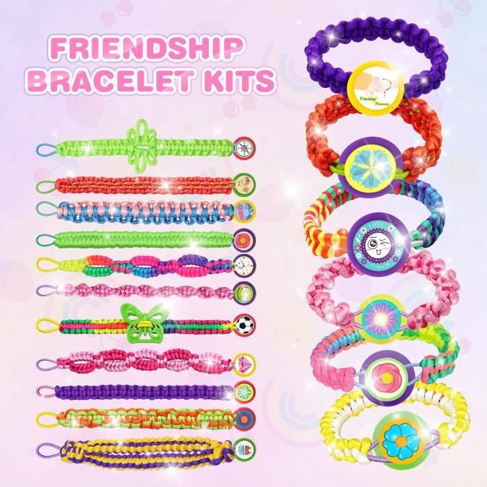Kit Bracelet d'Amitié Bresilien Colorées pour la Fabrication de Bracelet  Filles Bijoux Bracelet Bricolage Craft Pochette Cade [246] - Cdiscount  Beaux-Arts et Loisirs créatifs