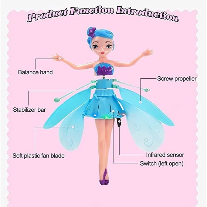 Poupée princesse fée volante Magical Flying Fairy Doll Jouet fée volante  pour fille Sky Dancer Flying Toy Boy Girl's Mini Drone Indo - Cdiscount  Jeux - Jouets