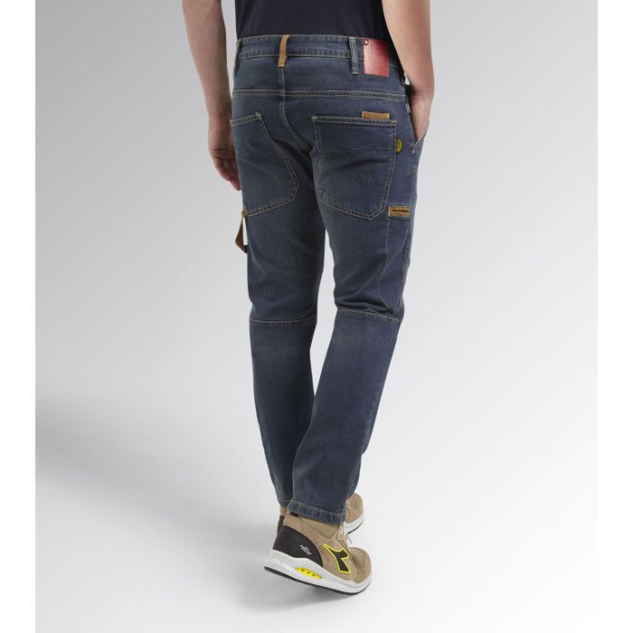 Pantalon de travail en jean STONE PLUS DIRTY WASHING bleu T48