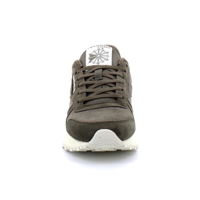 Baskets Classic Leather SP Kaki REEBOK Homme Marron Armgreen Lacets Armgreen Cdiscount Chaussures