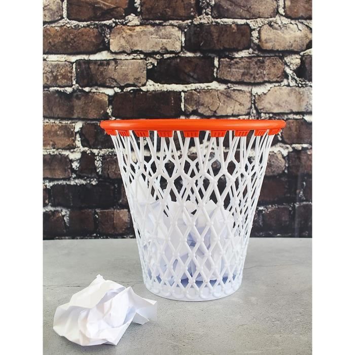 Winkee - Corbeille de Basket Poubelle en Papier de Basket-Ball