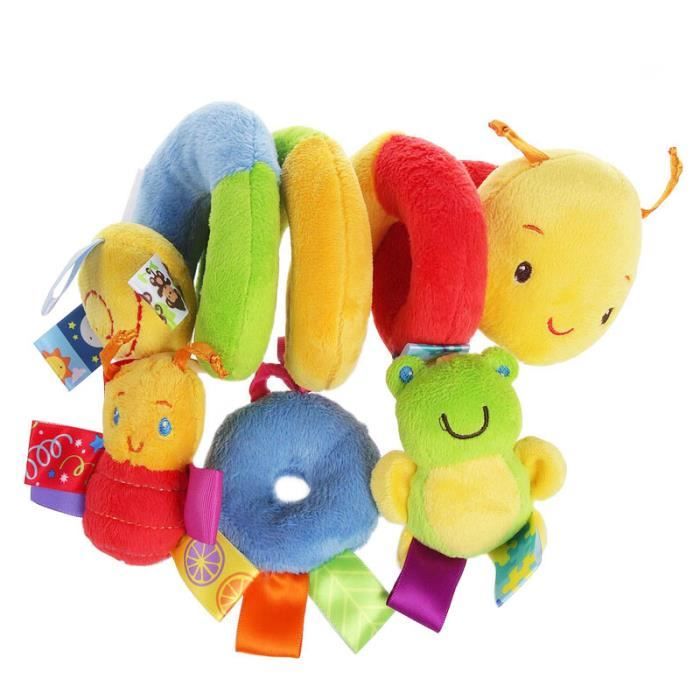 Jouet Poussette Fehn Cube D'Activité Otter Theo - Jouet Sensoriel Bébé 0+ Mois Avec Hochet, Miroir, Clochette - 10x10cm Jouet Bébé 0 Mois