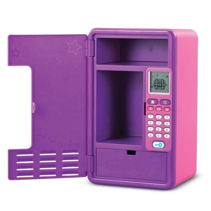 VTech KidiSecrets Magic Locker Rose, coffre-fort interactif avec code secret, y compris 3 jeux éducatifs, autocollant pour personnaliser le verrou, langue italienne, piles incluses, 6-12 ans VTech KidiSecrets Magic Locker Rose, coffre-fort interactif avec code secret, y compris 3 jeux éducatifs, autocollant pour personnaliser le verrou, langue italienne, piles incluses, 6-12 ans