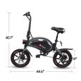 Vélo électrique pour adultes 14” 10 Ah APP DYU D3+ Noir-2