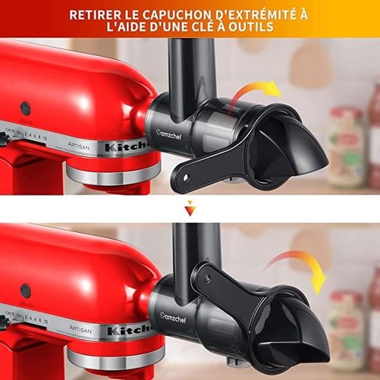 Goulotte Verseur En Acier Inoxydable Pour Robot KitchenAid – Réduit Les Déversements, Facile à Nettoyer