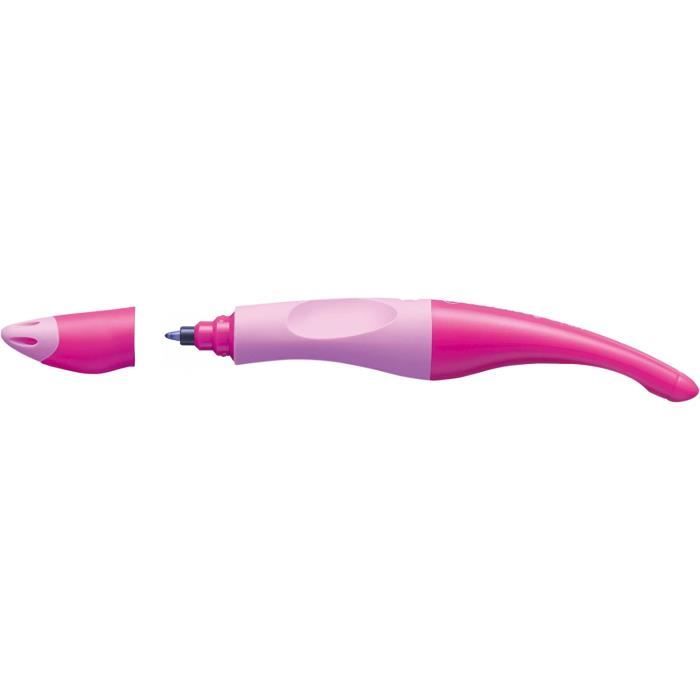 Stylo Ergonomique Stabilo EASYoriginal Droitier Rose - Encre Bleue Effaçable Cartouche