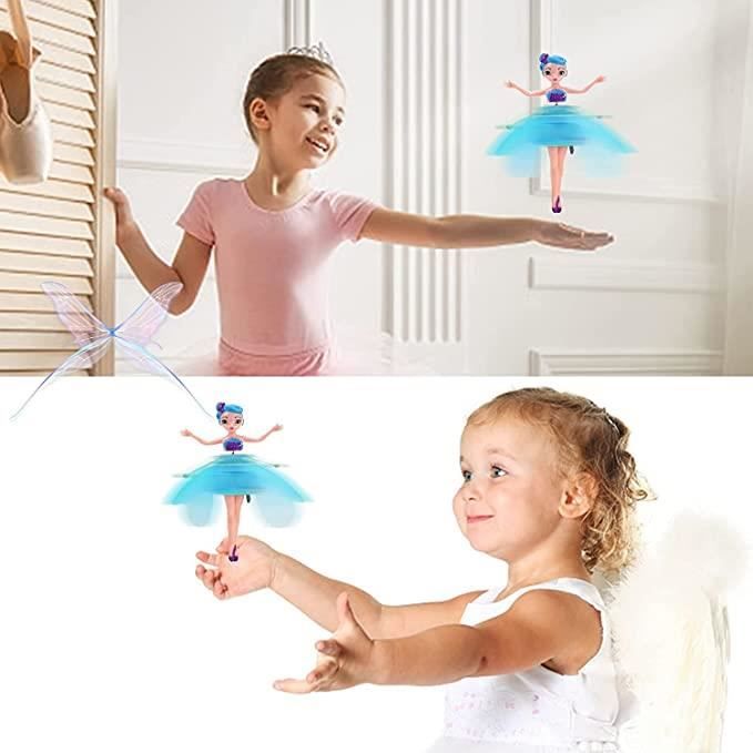 Poupee princesse fee volante Magical Flying Fairy Doll Jouet fee volante pour fille Sky Dancer Flying Toy Boy Girl s Mini Drone Indo Cdiscount Jeux Jouets