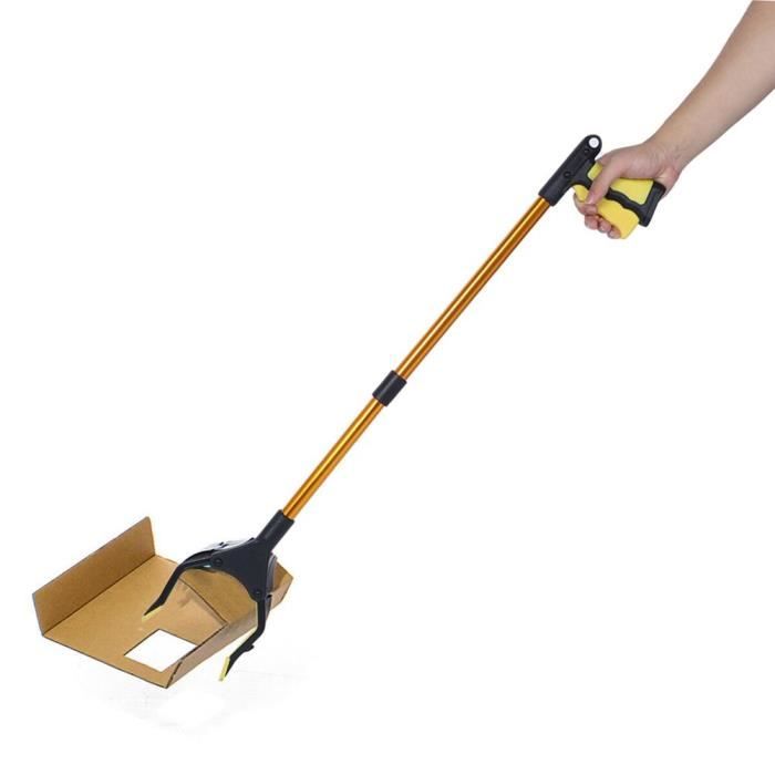 Lot De 2 Pinces à Déchets Pliables - Acier Inoxydable Et Plastique - 55 Cm - Pour Ramassage Déchets, Barbecue, Camping - 10