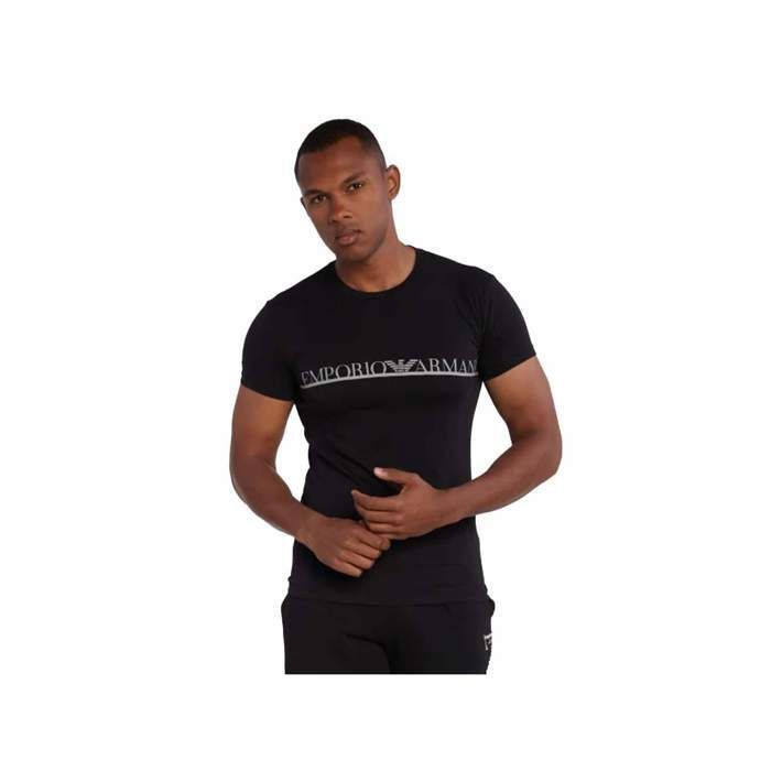 T shirt Emporio Armani Homme Eagle Noir Synthetique