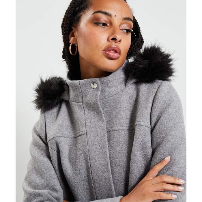 Duffle coat femme gris online