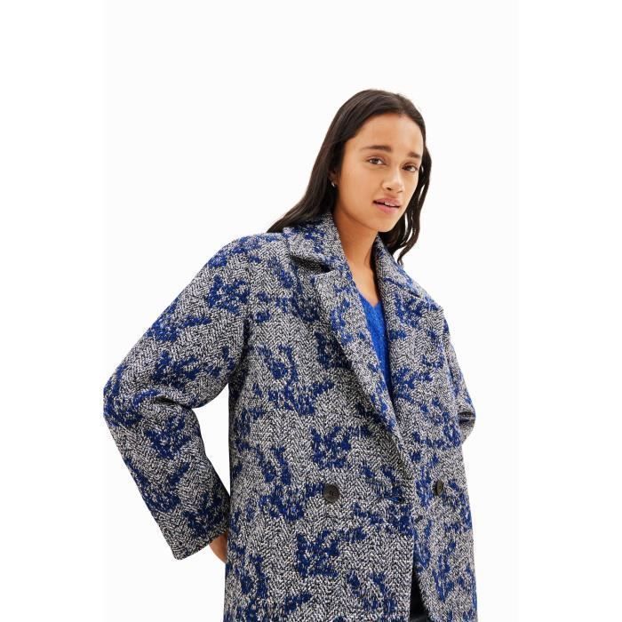Manteau bleu desigual outlet