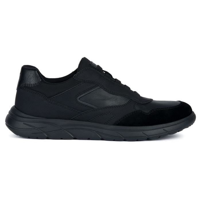 Sneaker Homme GEOX U Portello C Noir Lacets Plat Black Cdiscount Chaussures