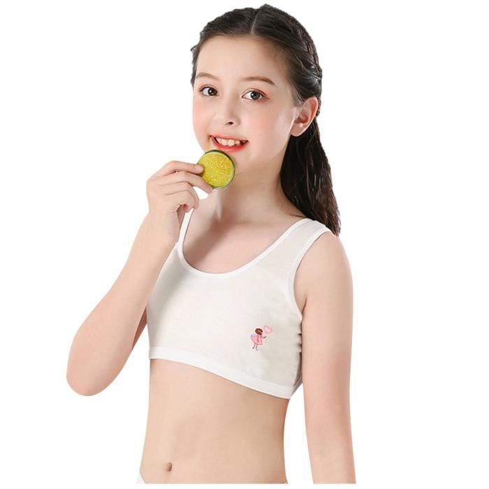 Enfants filles sous vetements coton soutien gorge gilet enfants sous vetements sport sous vetements vetementsblanc Blanc Cdiscount Pret a Porter