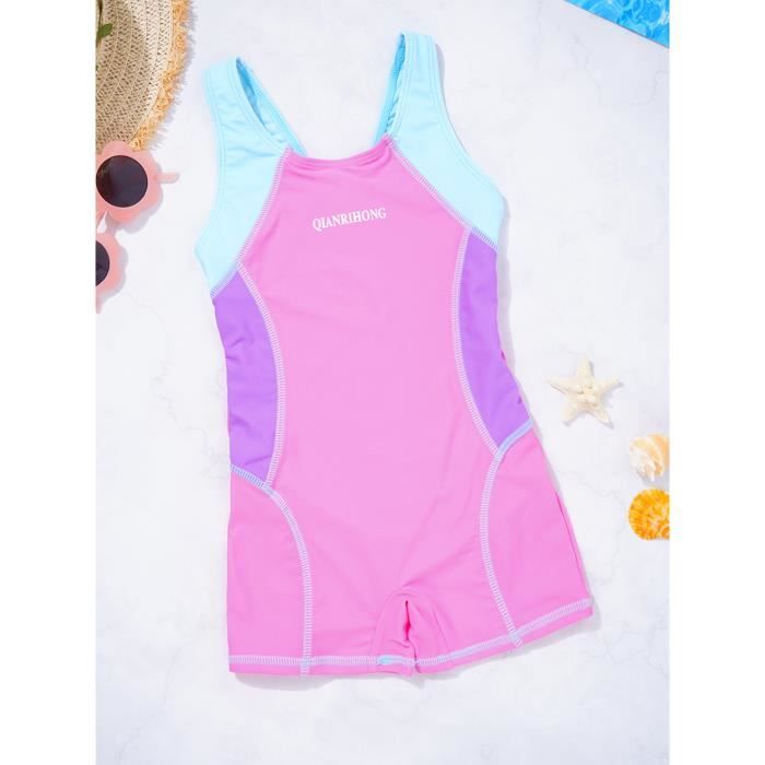 Combinaison Néoprène Enfant 2.5 Mm Shorty Manches Courtes – Maillot Plongée Natation Surf Kayak 2-10 Ans – Protection UV50+ Et Chaleur