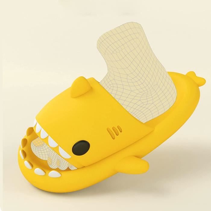 Claquettes de Requin Femme Homme Chaussons de Piscine et Plage